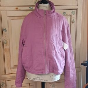 Sam Edelman Pink quilted bomber jacket